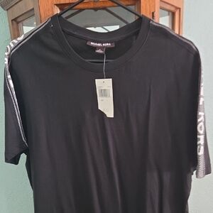 Michael Kors Black Tee with White Accents
